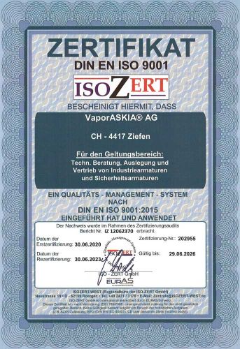 Zertifiziert gemäß DIN EN ISO 9001